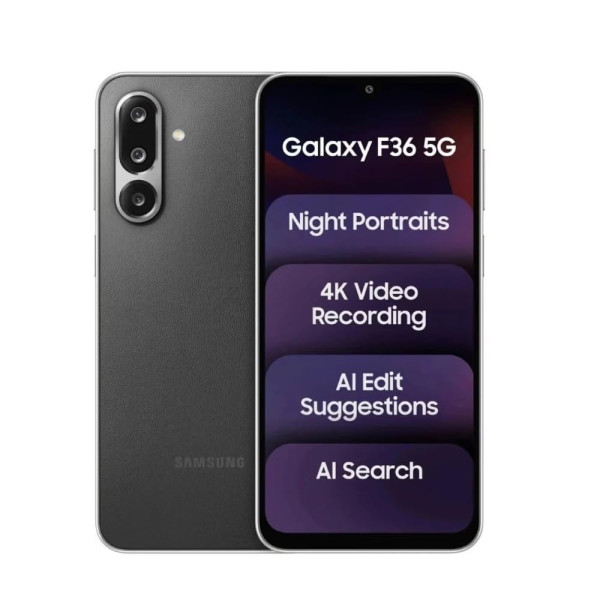 Image of Samsung Galaxy F36 5G, Black (6GB, 128GB)