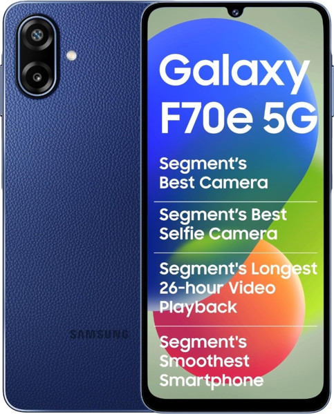 Image of Samsung Galaxy F70e 5G (Spotlight Blue, 128 GB) (4 GB RAM)