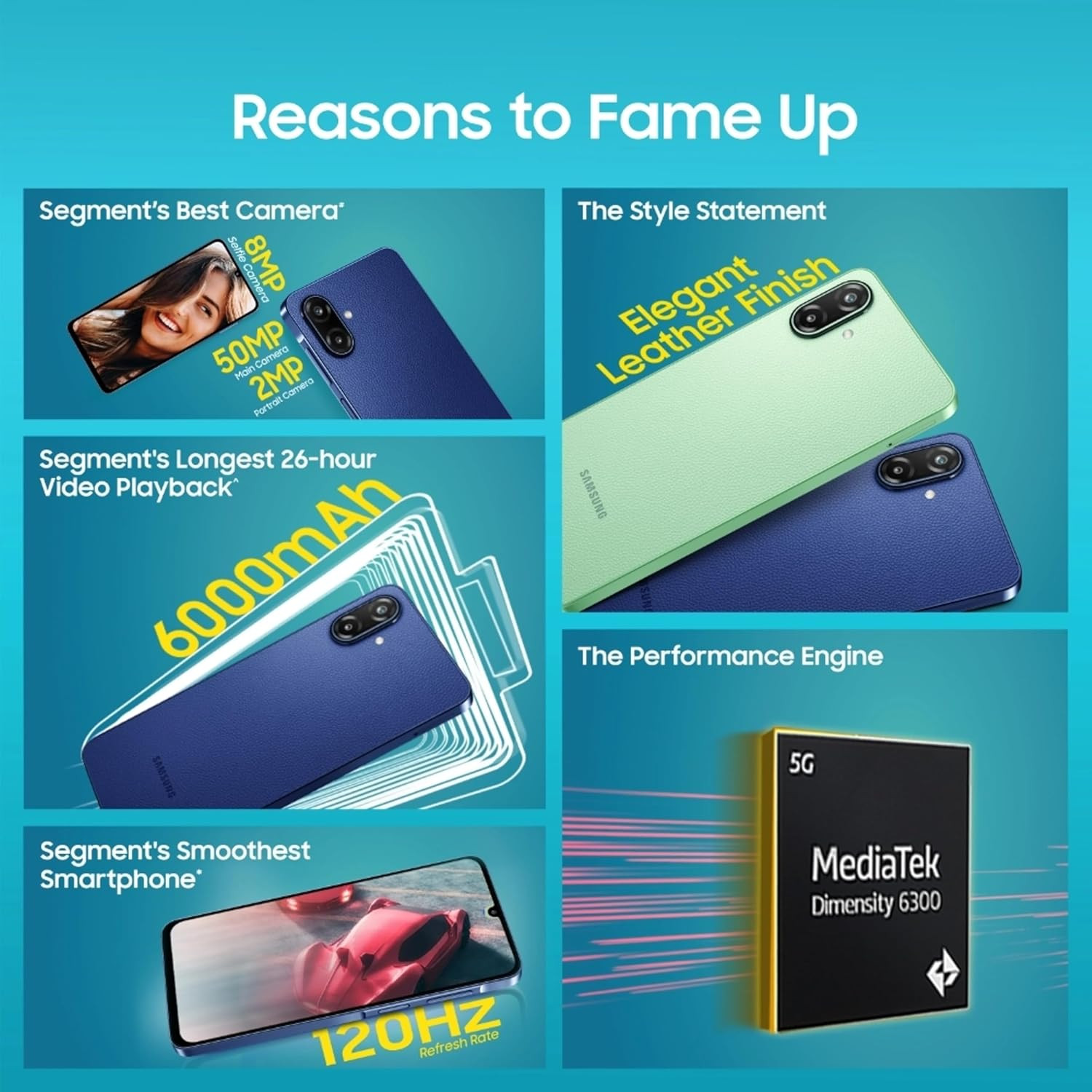 Samsung Galaxy F70e 5G Spotlight Blue 128 GB 4 GB RAM