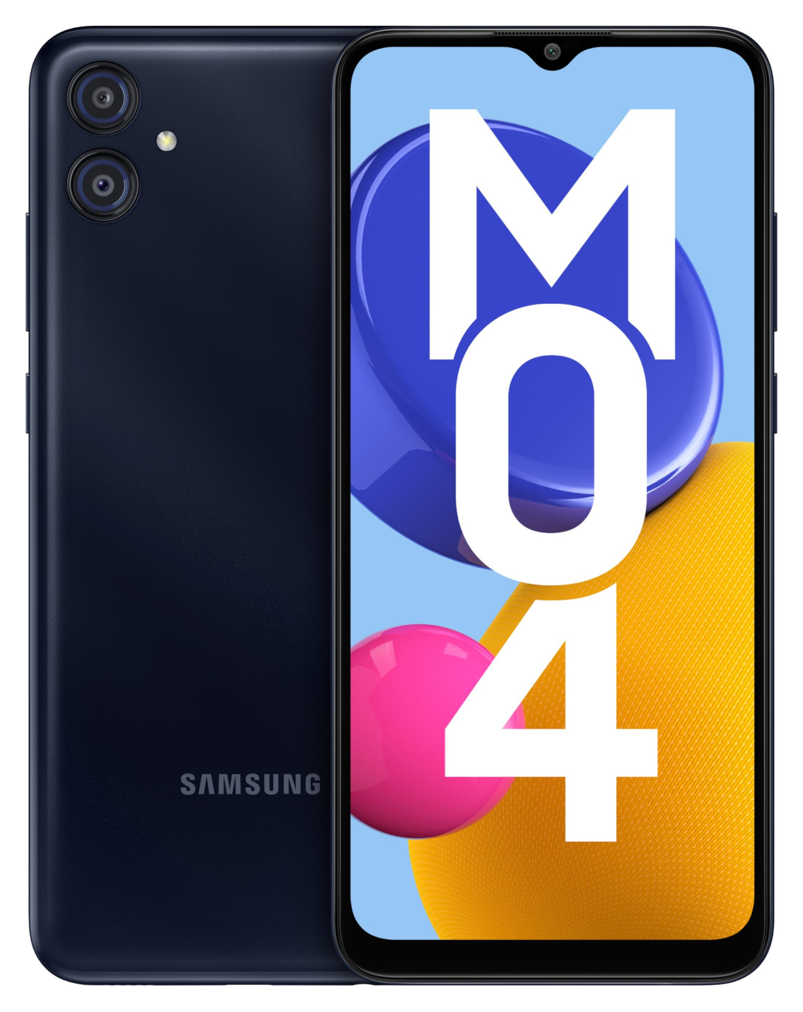 Samsung Galaxy M04 Dark Blue 4GB RAM 64GB Storage  Upto 8GB RAM with RAM Plus  MediaTek Helio P35 Octa-core Processor  5000 mAh Battery  13MP Dual Camera