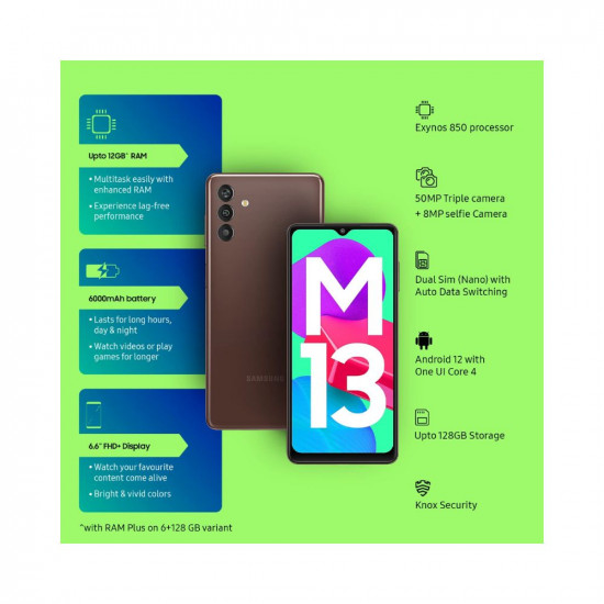 Samsung Galaxy M13 Stardust Brown