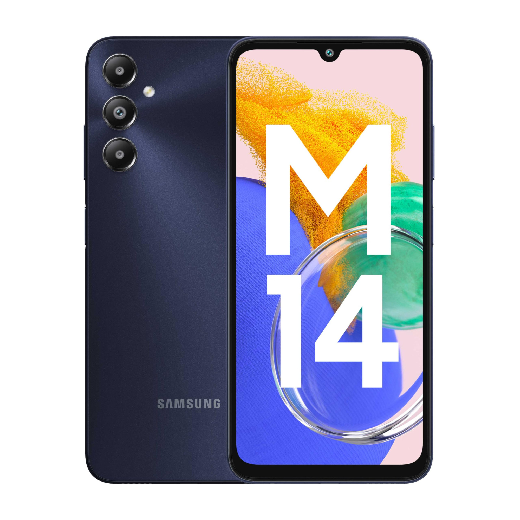 Samsung Galaxy M14 4G Sapphire Blue6GB128GB  50MP Triple Cam  5000mAh Battery  Snapdragon 680 Processor  2 Gen OS Upgrade  4 Year Security Update  12GB RAM with RAM Plus  Without Charger