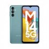 Samsung Galaxy M14 5G (Smoky Teal,4GB,128GB)|50MP Triple Cam|Segment&#039;s Only 6000 mAh 5G SP|5nm Processor|2 Gen. OS Upgrade &amp; 4 Year Security Update|12GB RAM with RAM Plus|Android 13|Without Charger