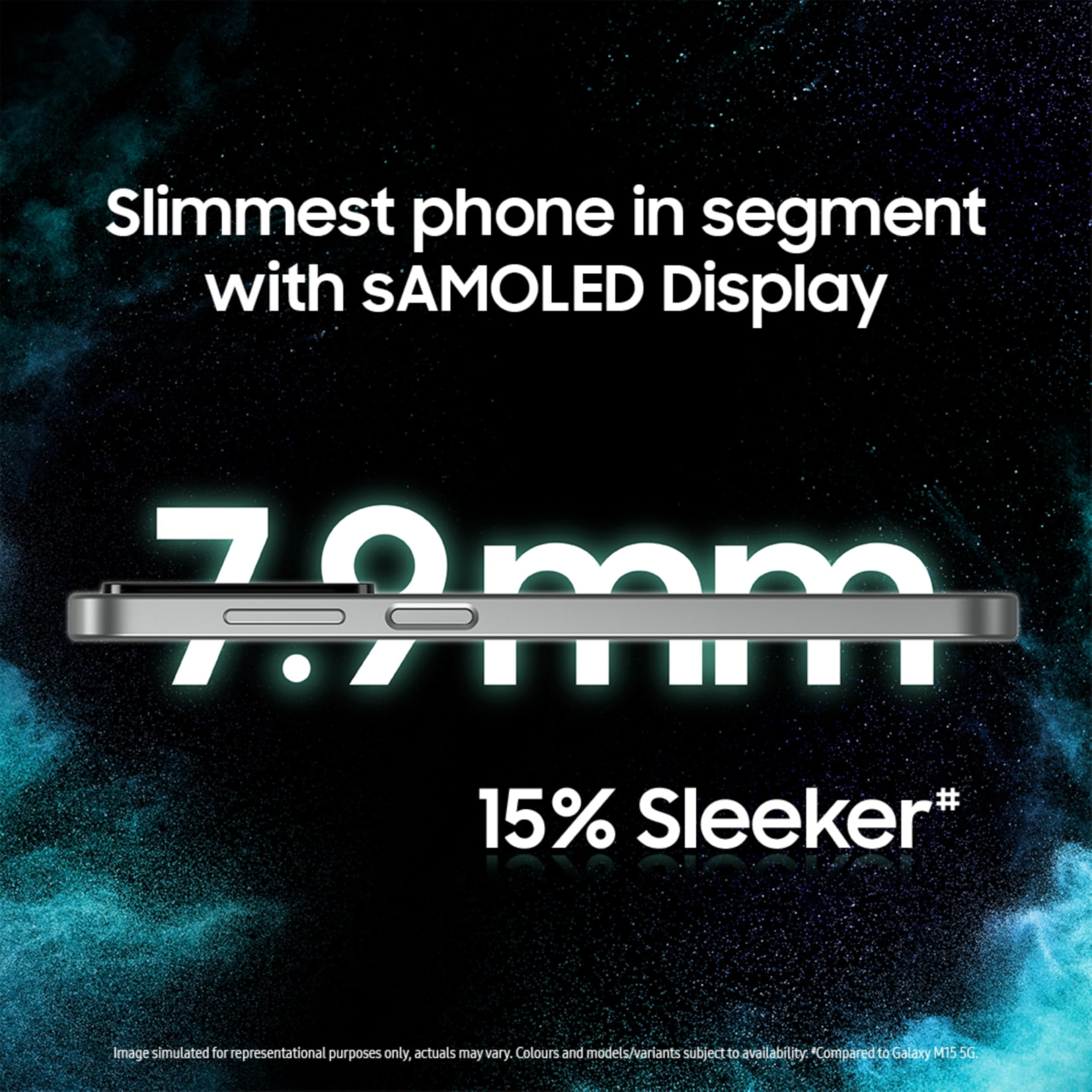 Samsung Galaxy M16 5G Thunder Black 6GB RAM 128 GB Storage  MediaTek Dimensity 6300  AnTuTu Score 422K  Super Amoled Display  25W Fast Charging  6 Gen of OS Upgrades  Without Charger