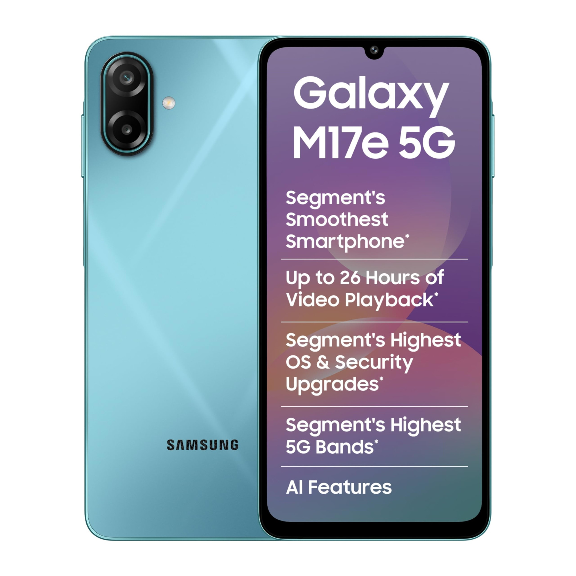 Samsung Galaxy M17e 5G 6 GB RAM 128GB Storage Blitz Blue