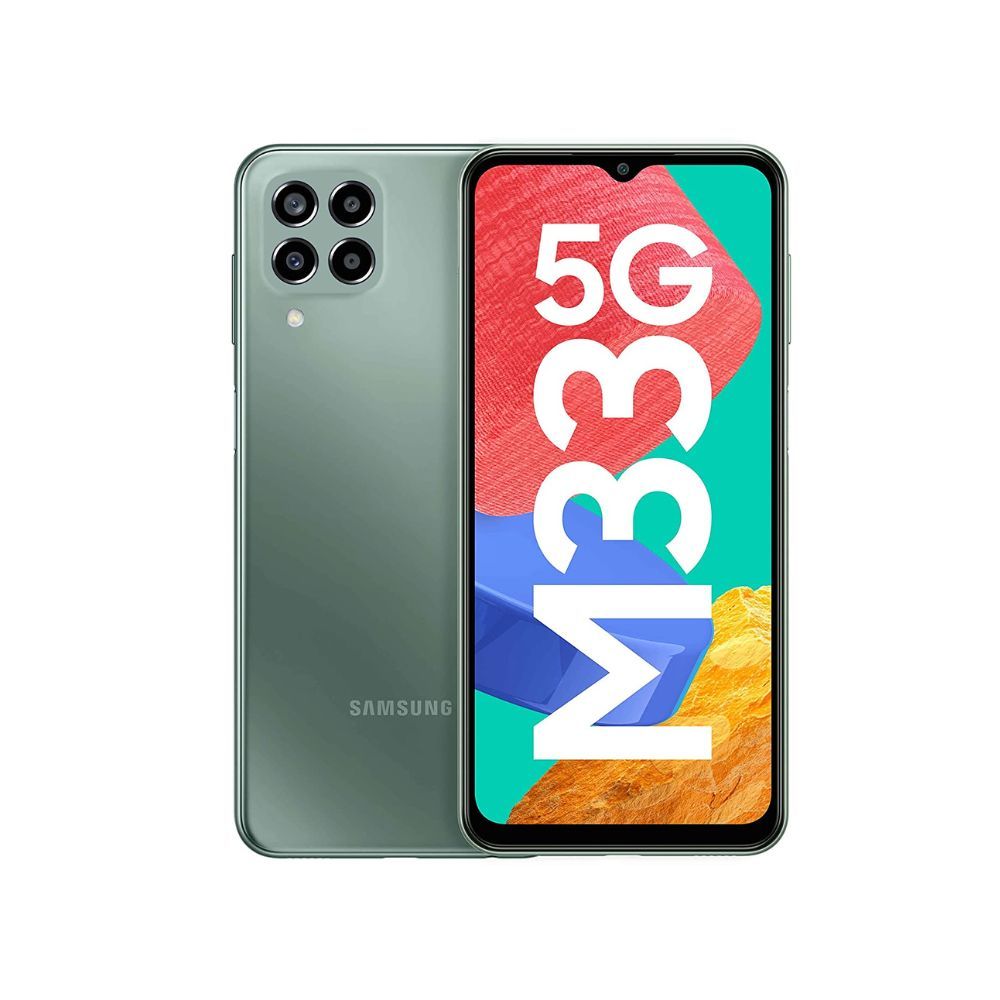 Samsung Galaxy M33 5G (Mystique Green, 6GB, 128GB Storage)