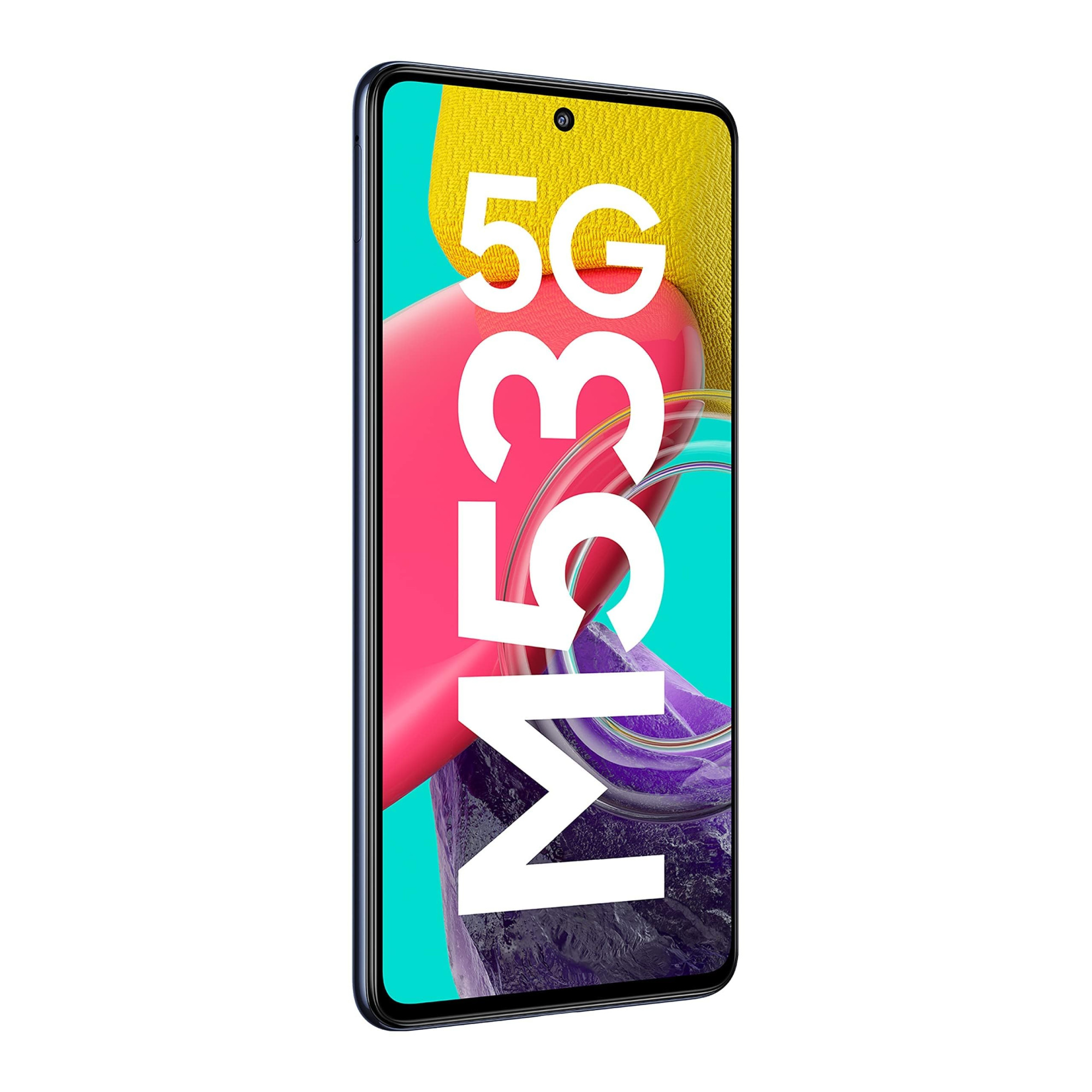 Samsung Galaxy M53 5G Deep Ocean Blue 8GB 128GB Storage  108MP  sAmoled 120Hz  16GB RAM with RAM Plus  Without Charger