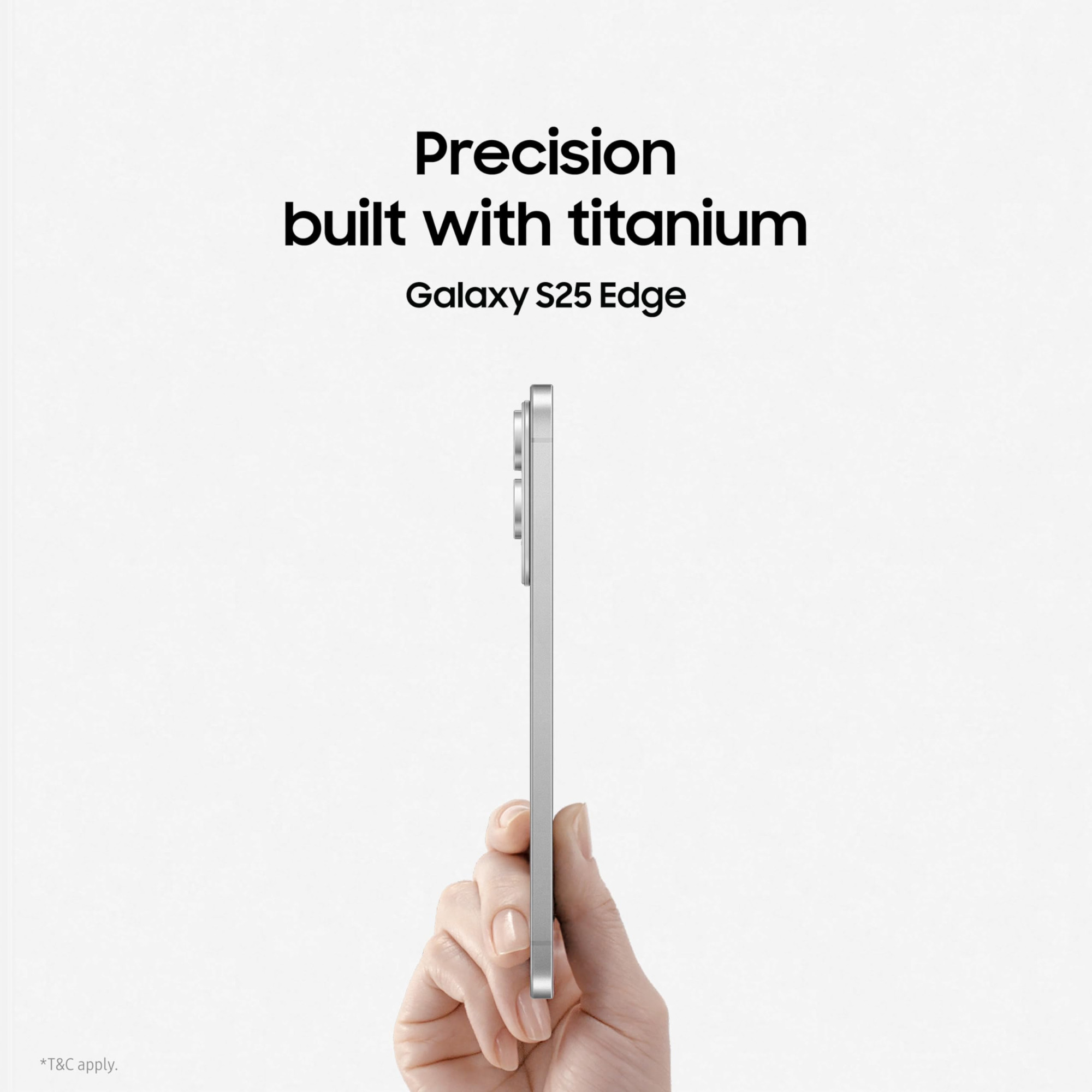 Samsung Galaxy S25 Edge 5G AI Smartphone Titanium Silver 12GB RAM 256GB Storage  Precision Built with Titanium  Ultra-Sleek and Premium with a 200 MP Camera  Snapdragon 8 Elite for Galaxy