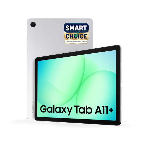 Image of Samsung Galaxy Tab A11+ [Smartchoice], 27.82 cm (11 inch) Display, 6 GB RAM, 128 GB Storage, 90Hz Refresh Rate, AI with Google Gemini, Dolby Atmos, Quad Speakers, Wi-Fi Tablet, Silver