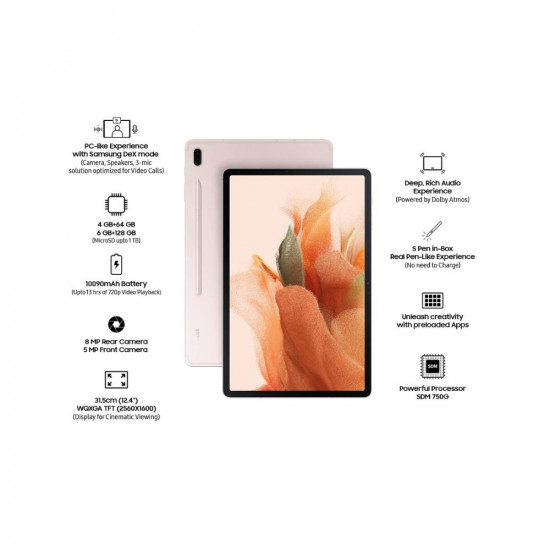 Samsung Galaxy Tab S7 FE 31.5 cm (12.4 inch) Large Display