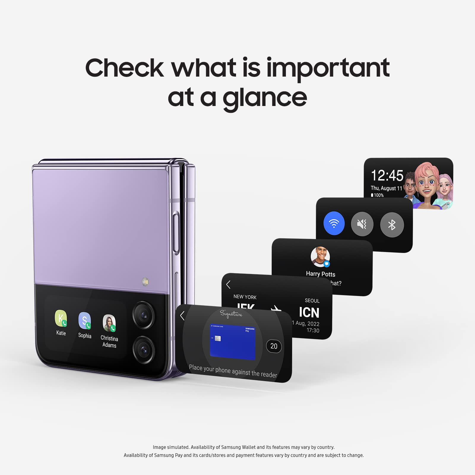 Samsung Galaxy Z Flip4 5G Bora Purple 8GB RAM 128GB Storage with No Cost EMIAdditional Exchange Offers