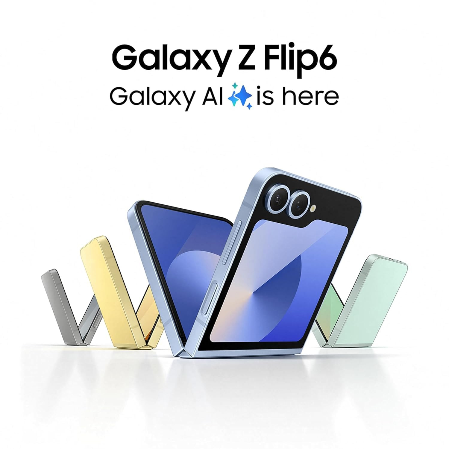 Samsung Galaxy Z Flip6 5G AI Smartphone Mint 12GB RAM 256GB Storage with Other Offers