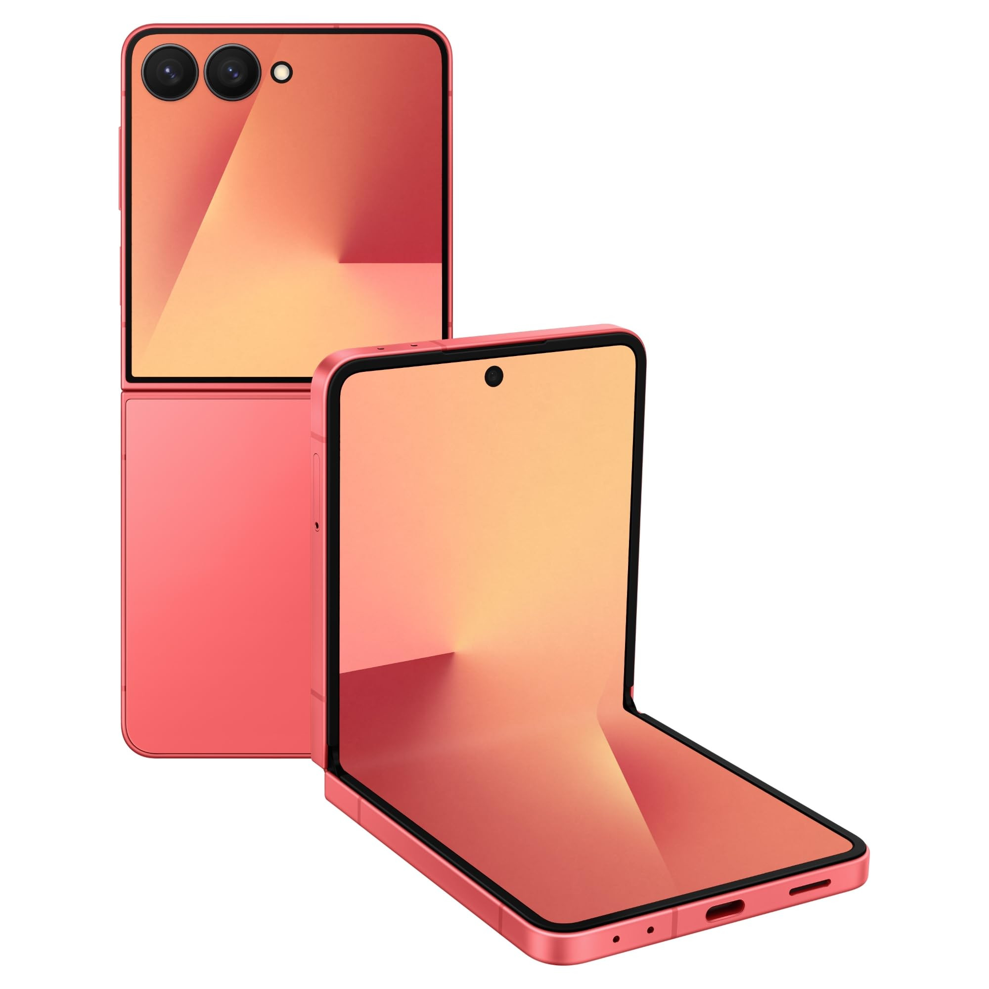 Samsung Galaxy Z Flip7 5G Smartphone with Galaxy AI Coralred 12GB RAM 256GB Storage Ultra Sleek Design with 50MP High-Resolution Camera Exynos 2500 Google Gemini