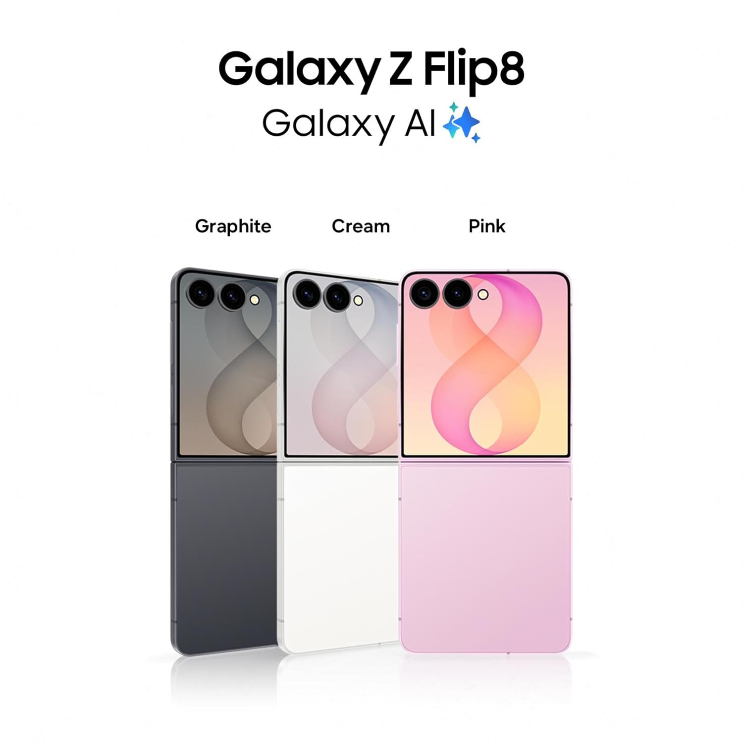 Samsung Galaxy Z Flip8 5G Smartphone with Galaxy AI Graphite 12GB RAM 256GB Storage