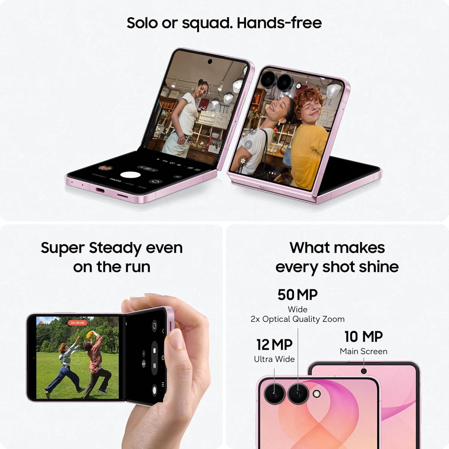 Samsung Galaxy Z Flip8 5G Smartphone with Galaxy AI Graphite 12GB RAM 256GB Storage