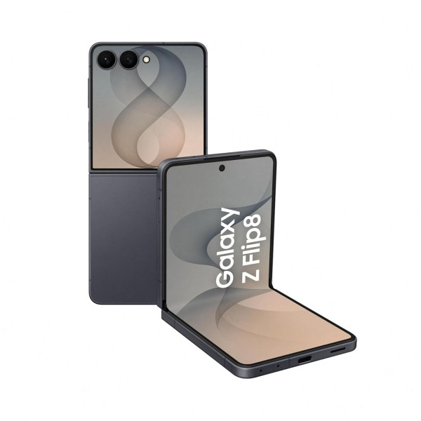 Image of Samsung Galaxy Z Flip8 5G Smartphone with Galaxy AI (Graphite, 12GB RAM, 512GB Storage)