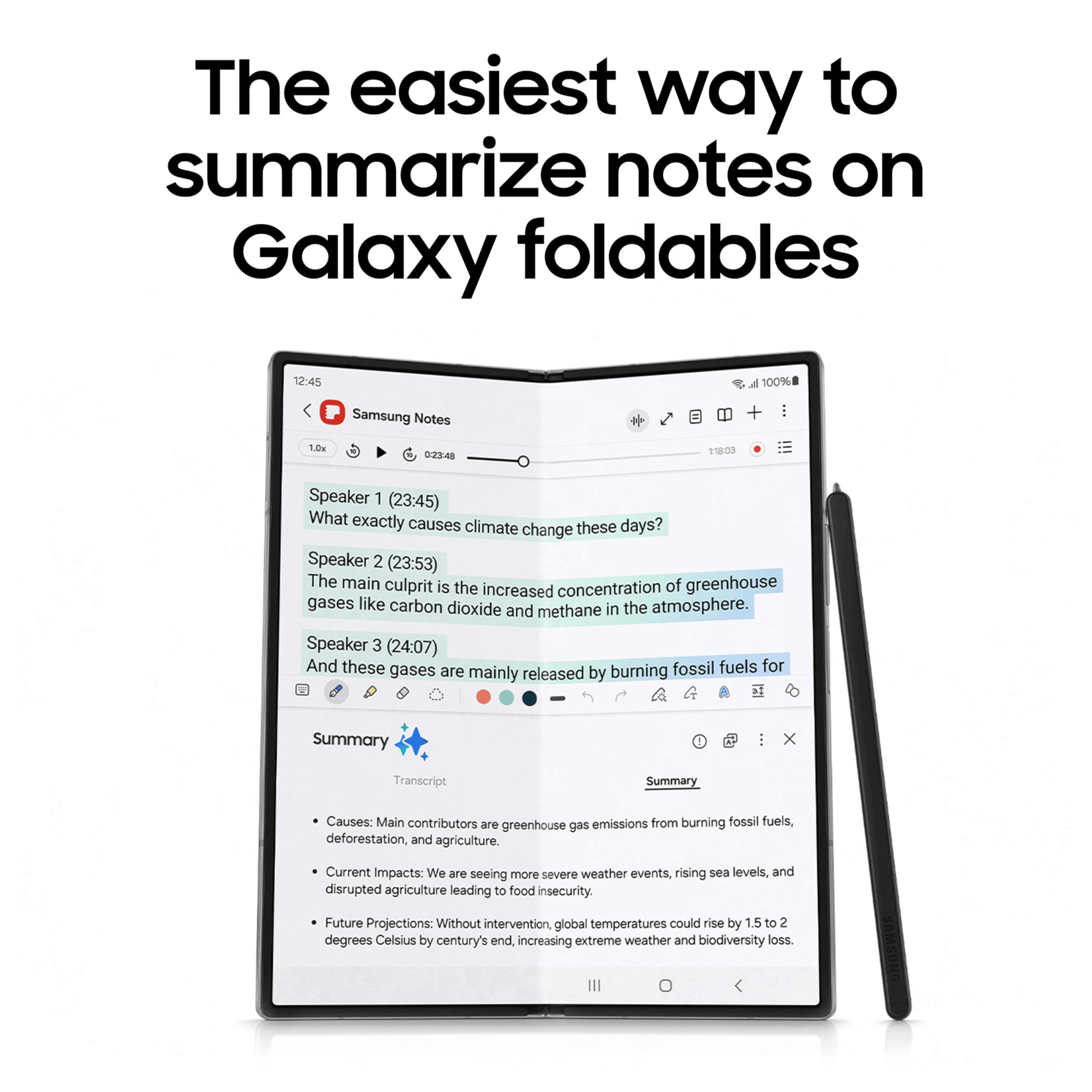 Samsung Galaxy Z Fold6 5G Smartphone with Galaxy AI Silver Shadow 12GB RAM 256GB Storage 50MP High-Resolution Camera Snapdragon 8 Gen 3 Google Gemini