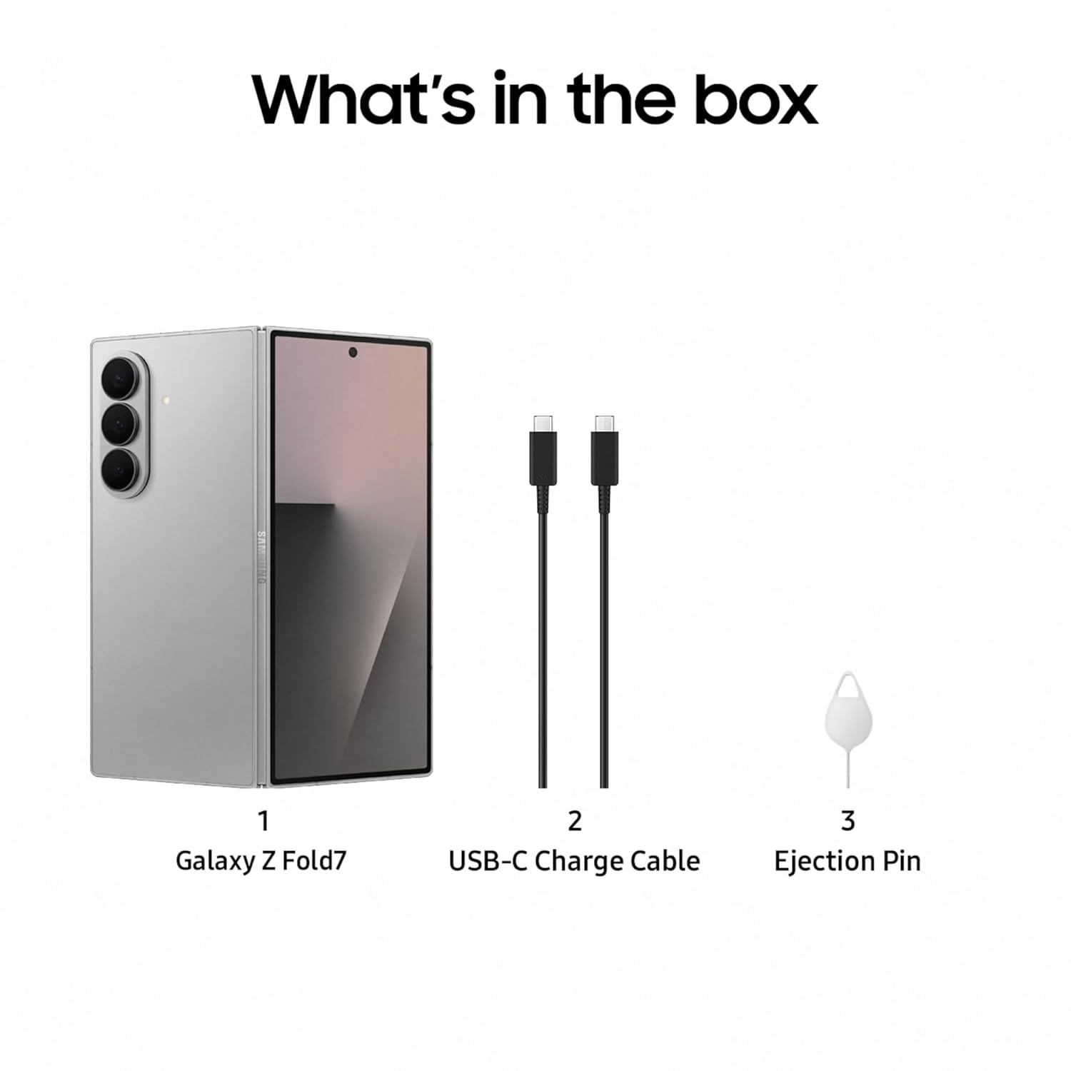 Samsung Galaxy Z Fold7 5G Mobile with Galaxy AI JetBlack 12GB RAM 512GB Storage