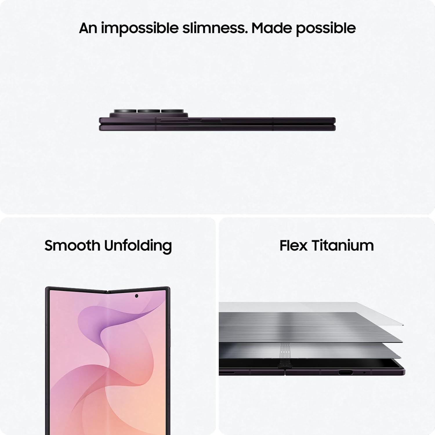 Samsung Galaxy Z Fold8 Ultra 5G Smartphone with Galaxy AI Violet Shadow 12GB RAM 256GB Storage