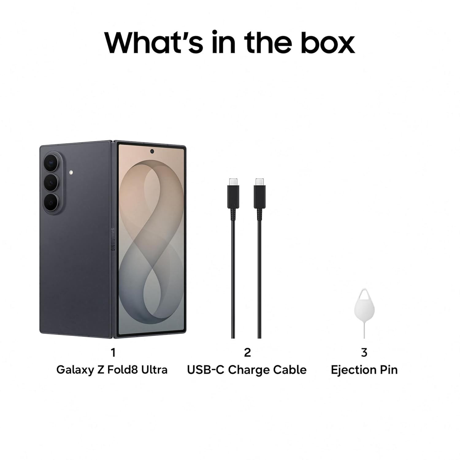 Samsung Galaxy Z Fold8 Ultra 5G Smartphone with Galaxy AI Violet Shadow 12GB RAM 512GB Storage