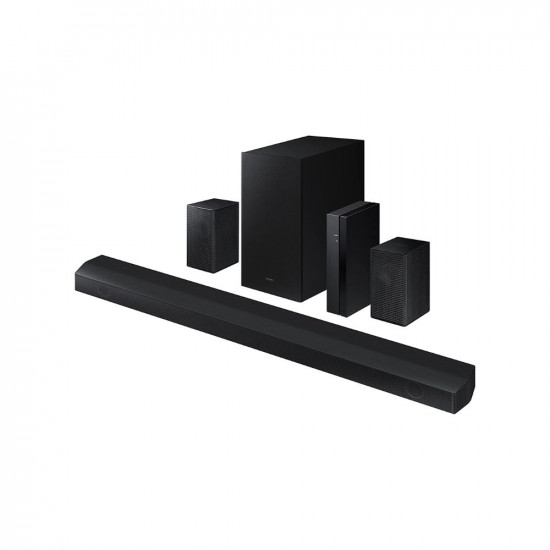 Samsung Soundbar (HW-B67E/XL) 5.1 Channel, Wireless Subwoofer, 1x Wireless Rear Speaker, 1x Center Speaker and Energy Star, Dolby 5.1ch & DTS Virtual X Experience Sound (Black)