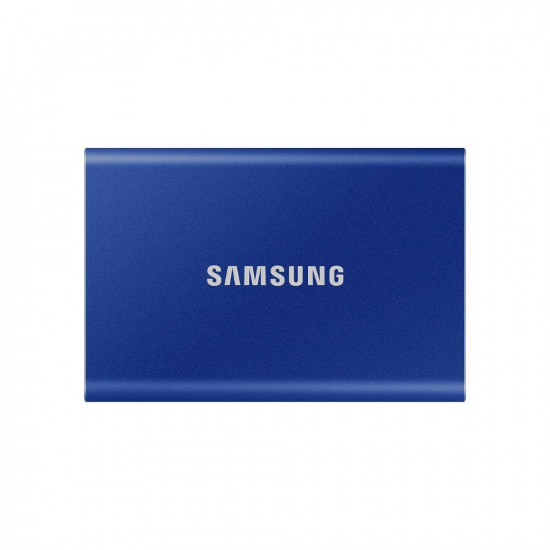 Samsung T7 500GB Up to 1,050MB/s USB 3.2 Gen 2 (10Gbps, Type-C) External Solid State Drive (Portable SSD) Blue (MU-PC500H)