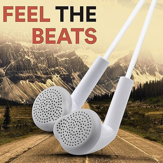 Samsung Wired Earphones with Mic  Deep Bass Stereo Sound  35mm Audio Jack  in-Line Remote Control  Comfort Fit for All Smartphones and Devices - White