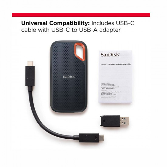 SanDisk 2TB Extreme Portable SSD 1050MB s R