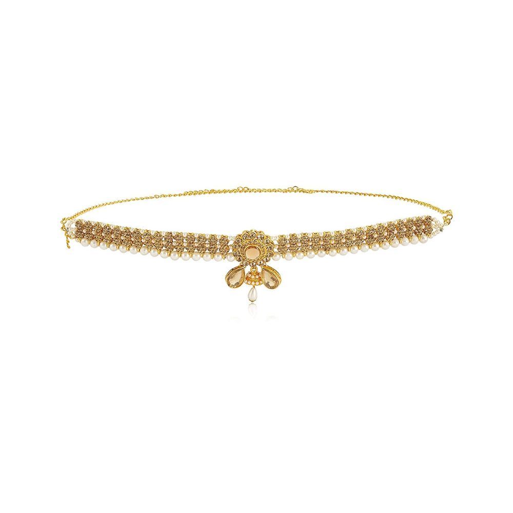 Sanjog Embellished Gold Plated Kamarband Belly Chains for Womenâ¦