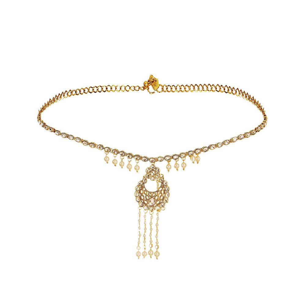 Sanjog Stylish Traditional Gold Plated Kundan & Stone Studded Kamarband for Women