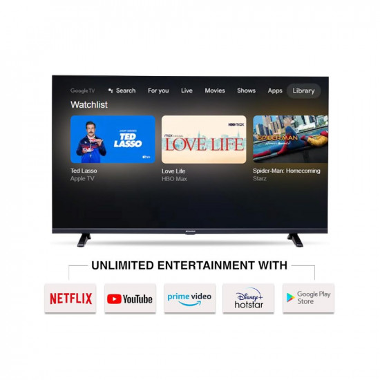 SANSUI 109cm (43 Inches) Full HD Smart Google LED TV Zen Panel Dolby Audio JSW43GSFHD (Black)