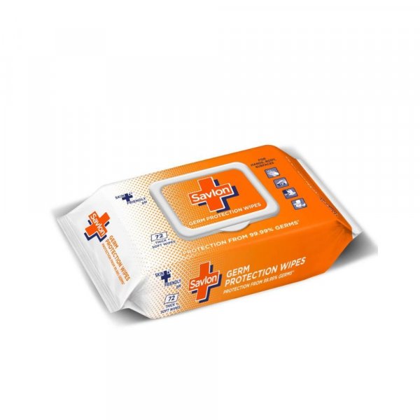 Savlon Germ Protection Multipurpose Thick &amp; Soft Wet Wipes With Fliptop Lid - 72 Wipes Multi Purpose