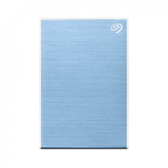 Seagate One Touch 2TB External HDD with Password Protection Light Blue, for Windows and Mac, with 3 yr Data Recovery Services, USB and 4 Months Adobe CC Photography (STKY2000402)