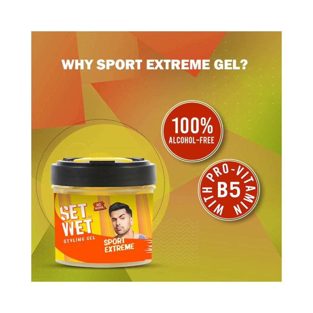Set Wet Styling Hair Gel for Men - Sport Extreme, 250gm Set Wet Styling Hair Gel for Men - Sport Extreme, 250gm