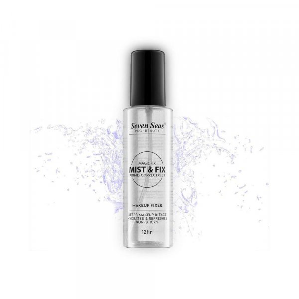 Seven Seas Mist &amp; Fix Makeup Fixer Prime + Correct + Set 12Hrs (Transparent) For Daily Use