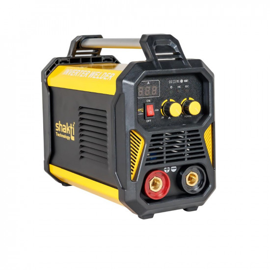 Shakti Technology MMA-200G Inverter ARC Compact Welding Machine (IGBT) 200A with Hot Start and Anti-Stick Functions - 1 Year Warranty, Metal, Multicolor