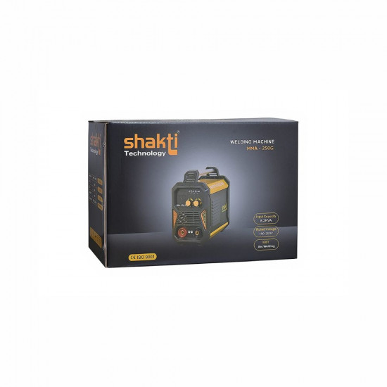 Shakti Technology MMA 250G Inverter ARC Compact Welding Machine IGBT 250A with Hot Start and Anti Stick Functions 1 Year Warranty