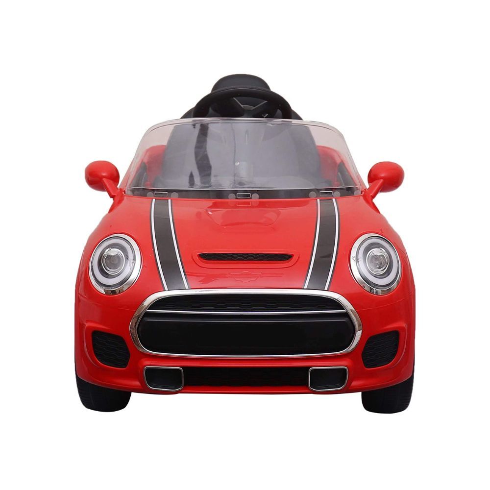 SHAKYA WORLD Mini Cooper Rechargeable Battery Operated Ride on Car for Kids, 1 to 4 Years, Red