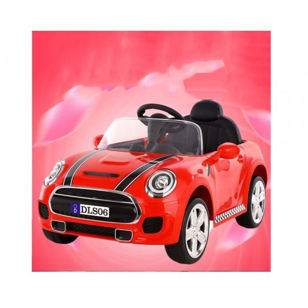 SHAKYA WORLD Mini Cooper Rechargeable Battery Operated Ride on Car for Kids, 1 to 4 Years, Red