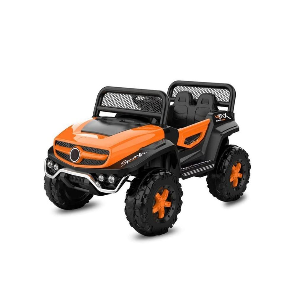 SHAKYA WORLD Super 4MX Sports Car for Kids, 1-4 Years, Orange