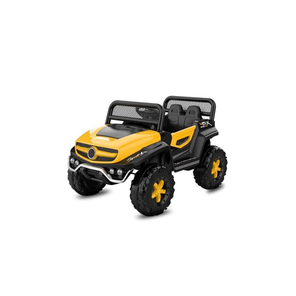 SHAKYA WORLD Super 4MX Sports Car for Kids, 1-4 Years, Yellow