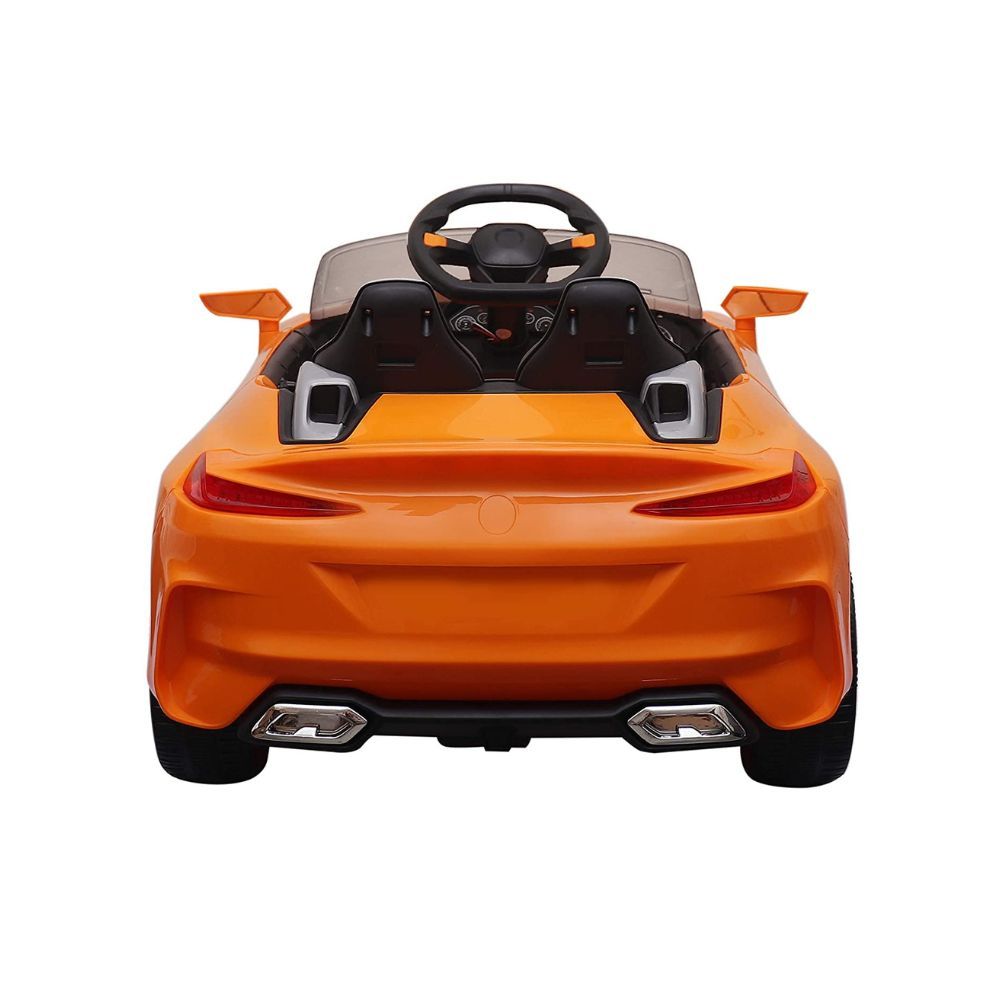 SHAKYA WORLD Z4 BMV Rechargeable Battery Operated Ride on Car for Kids with Remote Control, 1 to 4 Year, Orange