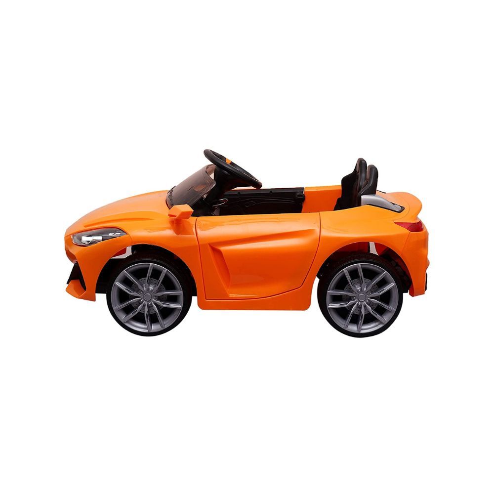 SHAKYA WORLD Z4 BMV Rechargeable Battery Operated Ride on Car for Kids with Remote Control, 1 to 4 Year, Orange