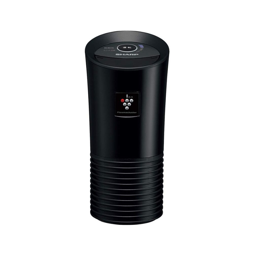 Sharp IG-KC15-BB Plasmacluster Ion Generator for Cars Cup Type High Concentration 25000 Deodorizing Black