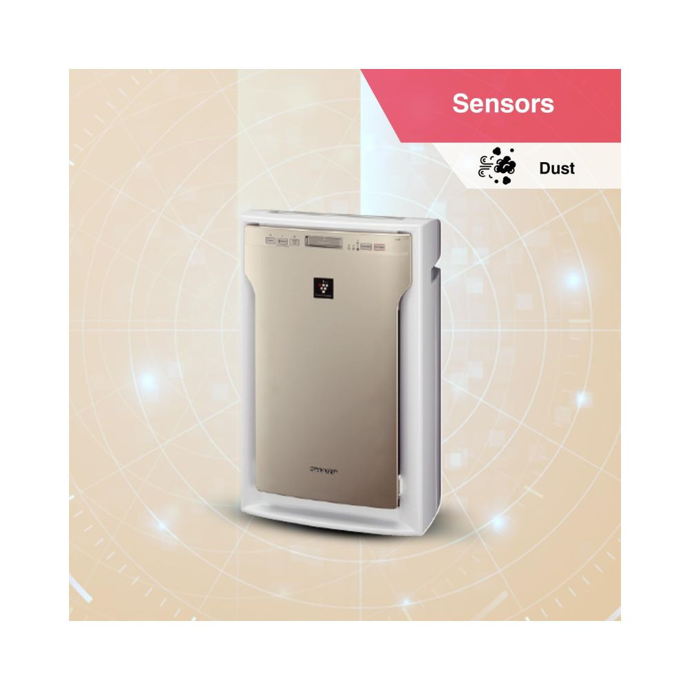 SHARP Professional Air Purifier for Home I Multi-Stage Purification with HEPACarbonPre-filter  Plasmacluster Remove Mold Bacteria Virus VOCs  Traps 9997 Impurities I Cover 680 ft Gold