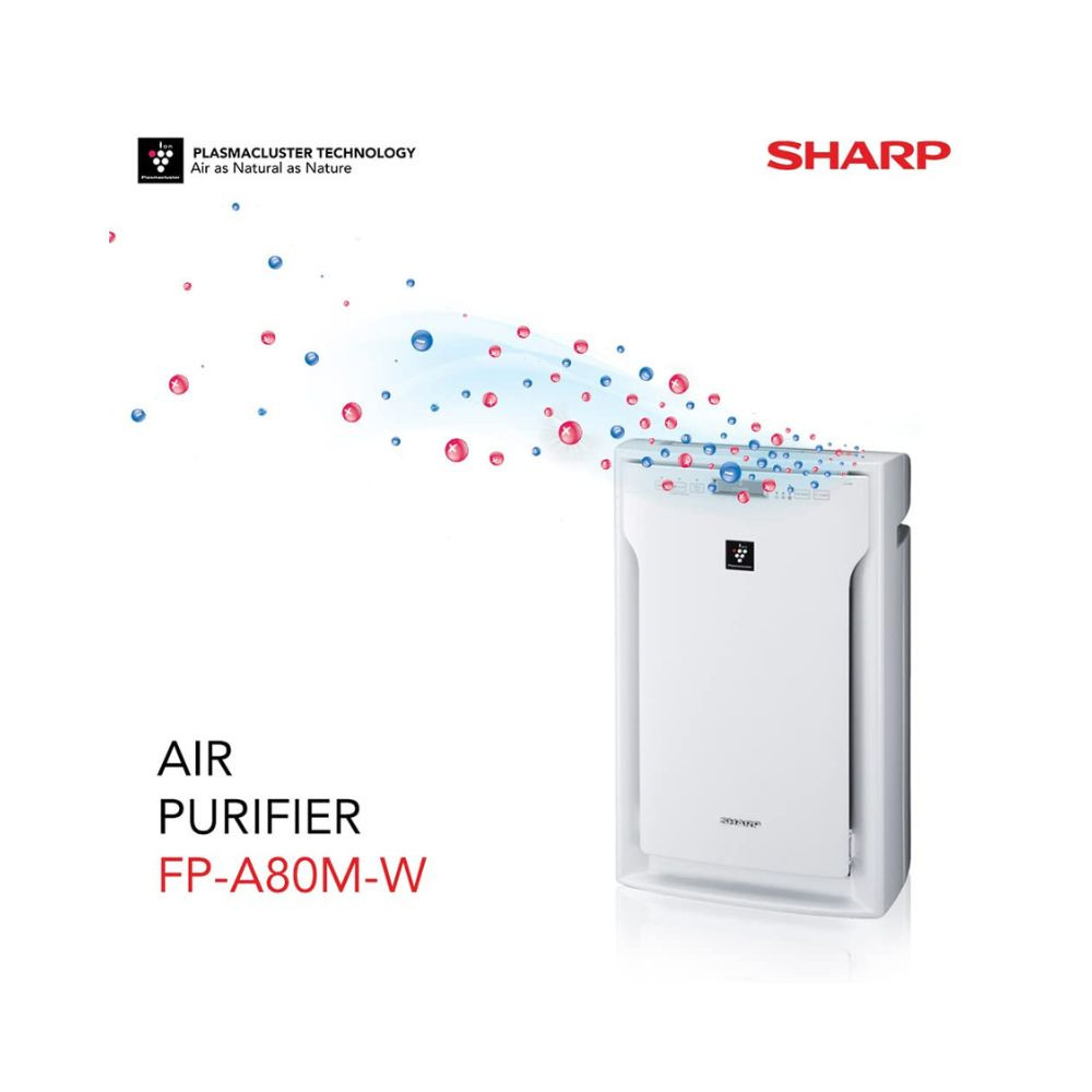 SHARP Professional Air Purifier for Home I Multi-Stage Purification with HEPACarbonPre-filter  Plasmacluster Remove Mold Bacteria Virus VOCs  Traps 9997 Impurities I Cover 680 ft White