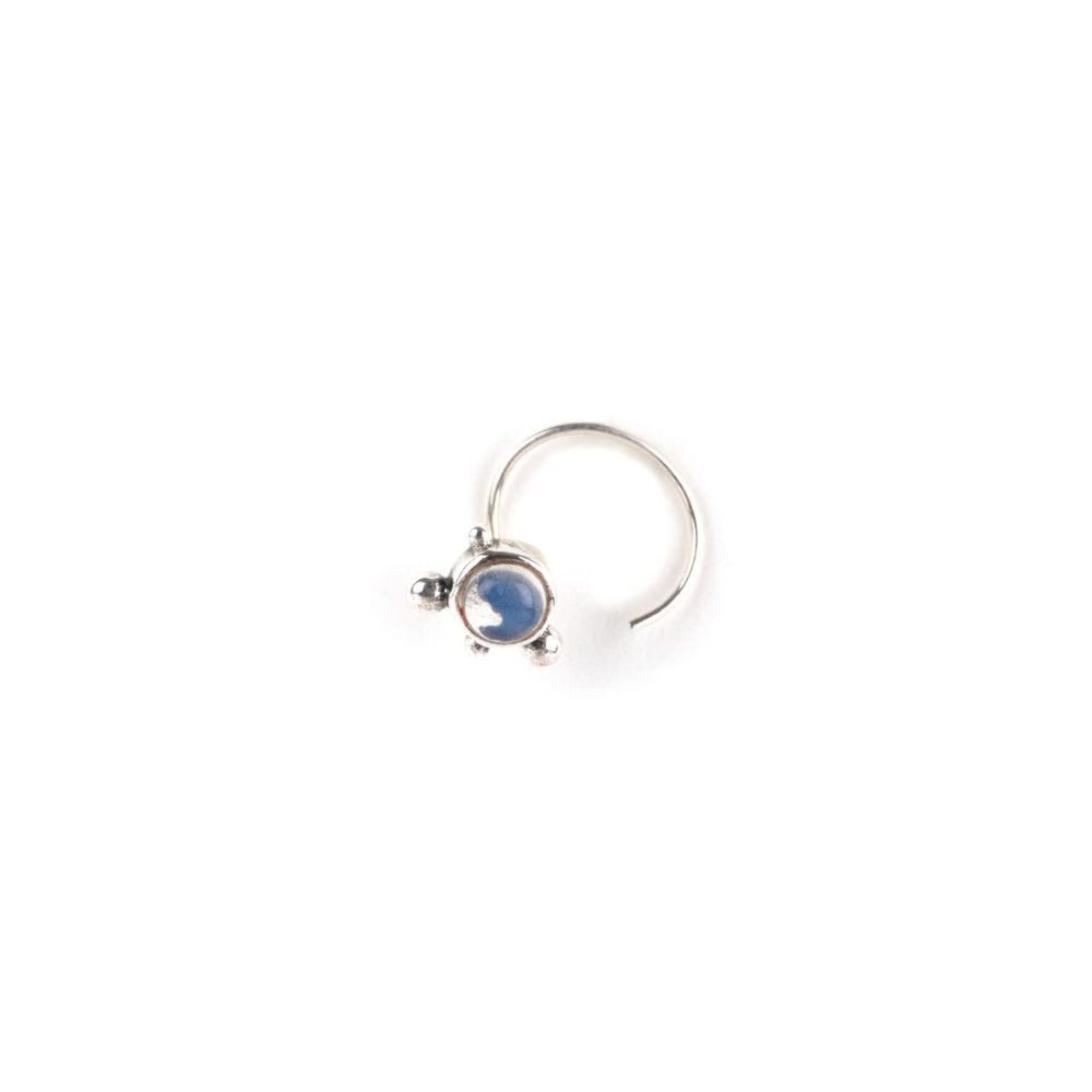 Shaya by CaratLane A Moonlit Dance Nose Pin in 925 sterling silver