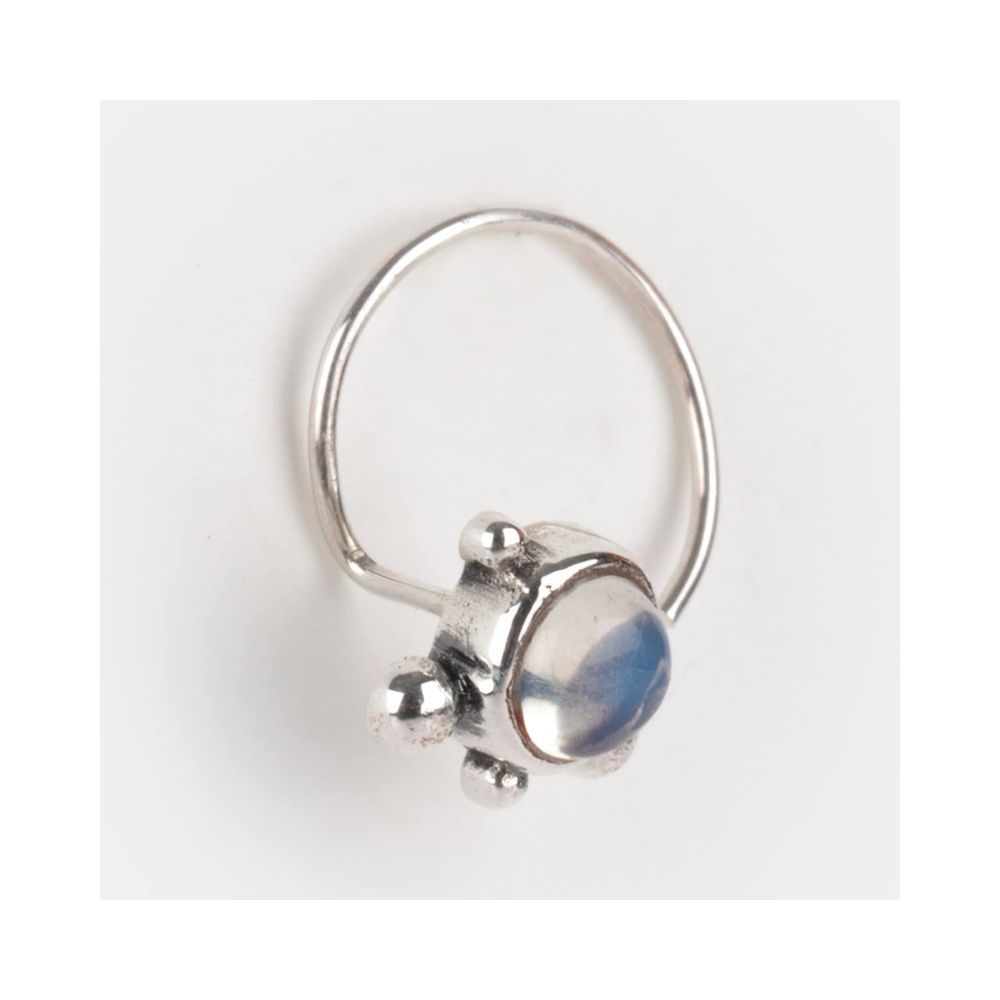 Shaya by CaratLane A Moonlit Dance Nose Pin in 925 sterling silver