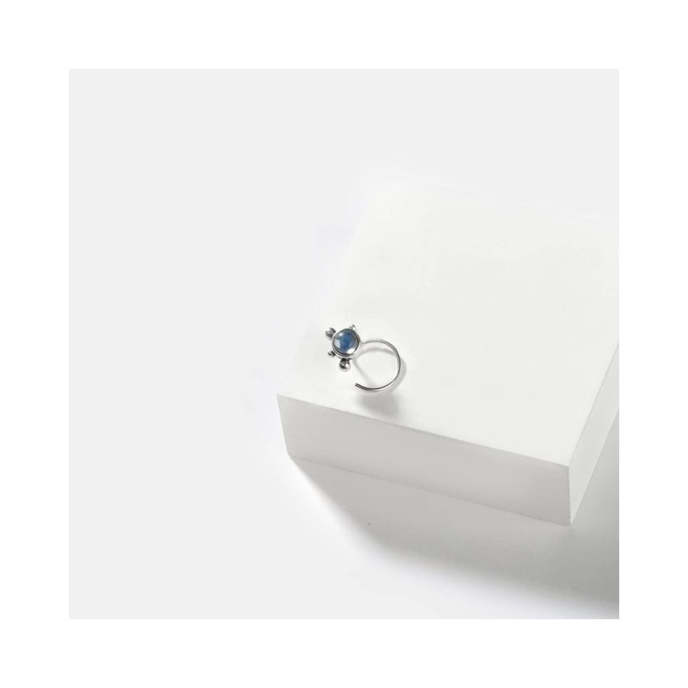 Shaya by CaratLane A Moonlit Dance Nose Pin in 925 sterling silver