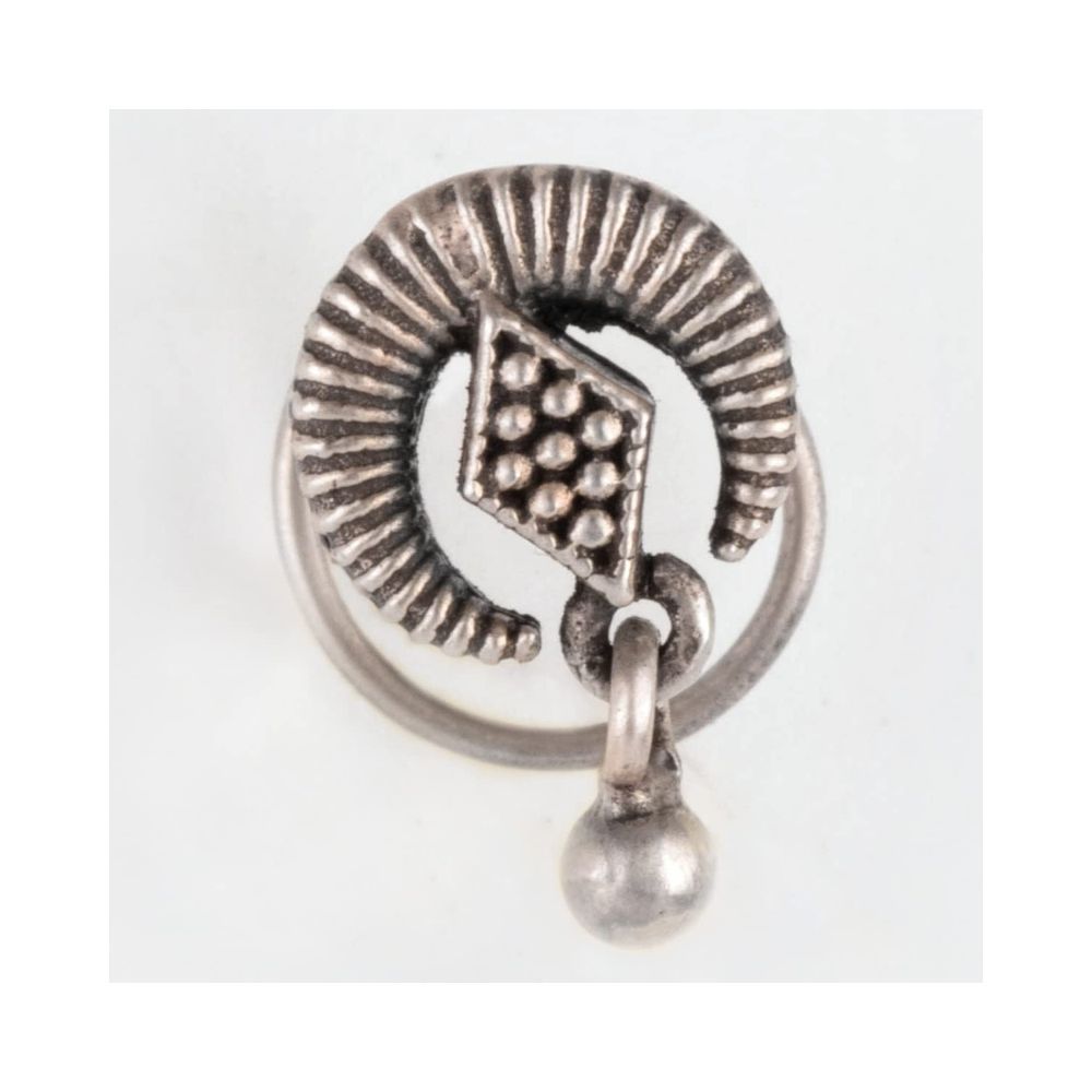 Shaya by CaratLane Antique Didas Holiday Nose Pin in 925 sterling silver